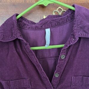 Purple Corduroy Shirt